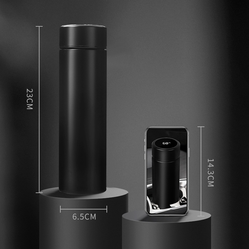 Bình Nước Giữ Nhiệt 500 ML Nắp Kính - Inox Nhiều Mẫu