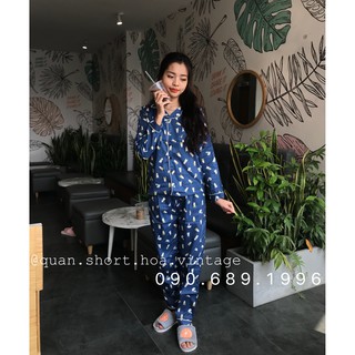 PIJAMA DÀI - GẤU DENIM