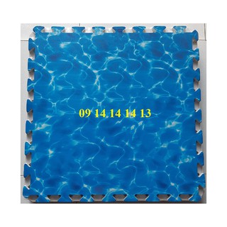Thảm Xốp Lót Sàn Cho Bé Hình Mặt Biển Màu Dương  60cmx60cm