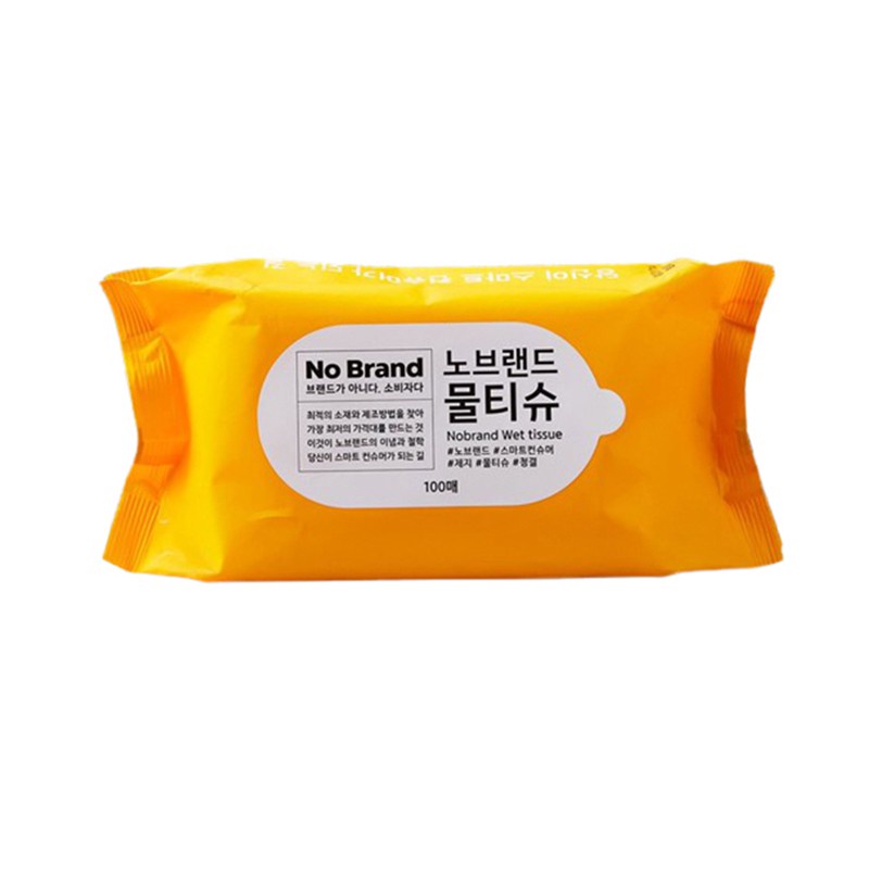 Khăn Ướt No Brand Hàn Quốc Bịch 100 Miếng