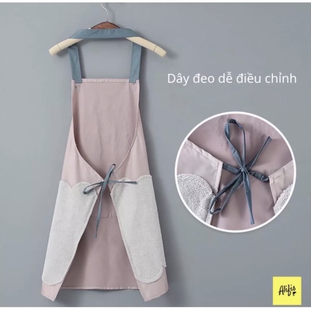 [HCM] Tạp Dề loại 1 , Chống Thấm Nước , Có Túi Để Điện Thoại Và Chỗ Lau Tay Tiện Lợi , Ảnh Thật , Bảo Đảm Giao Đúng Hàng