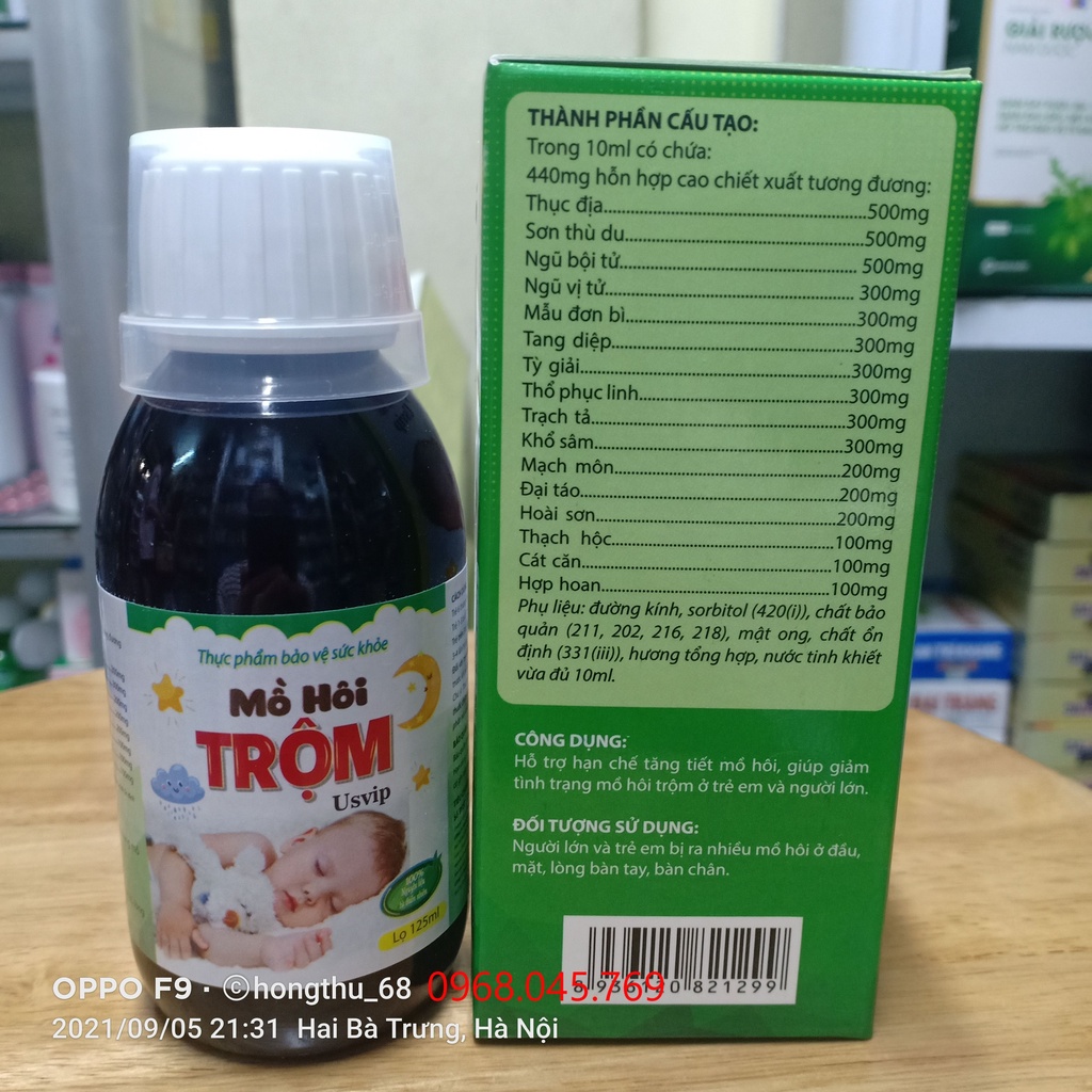 Mồ hôi TRỘM USVIP - Hạn chế tăng tiết mồ hôi, giảm mồ hôi trộm