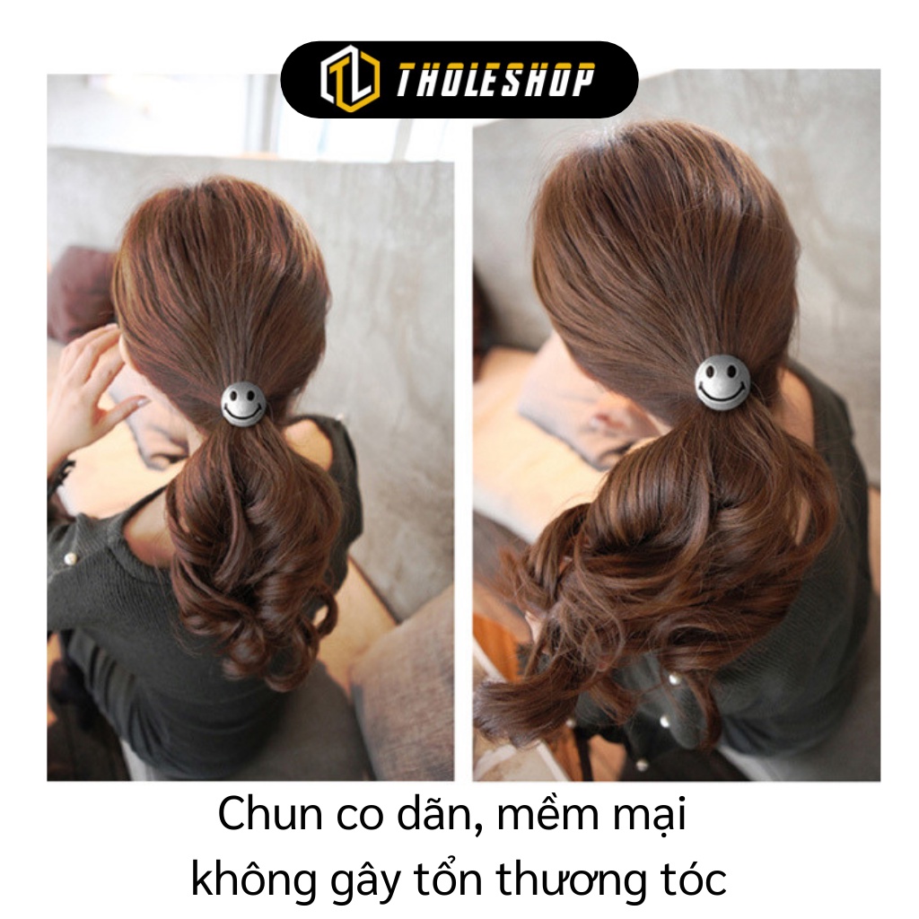 Dây Cột Tóc - Thun Buộc Tóc Hình Mặt Cười Ngộ Nghĩnh, Đơn Giản 5992