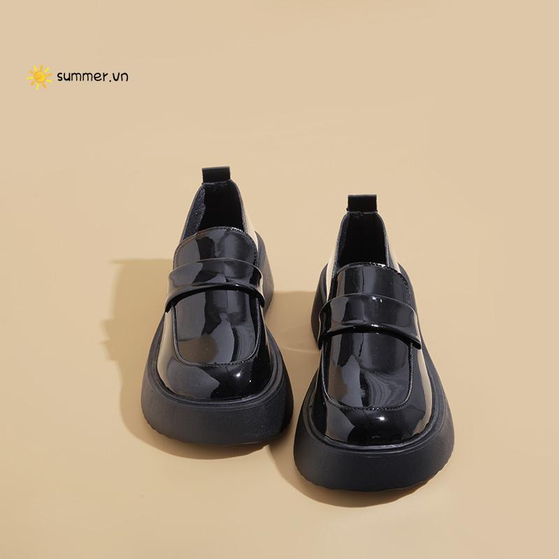 Giày Cao Gót Đế Dày Phong Cách Anh Quốc Thời Trang Mùa Hè 2022 Mới Cho Nữ