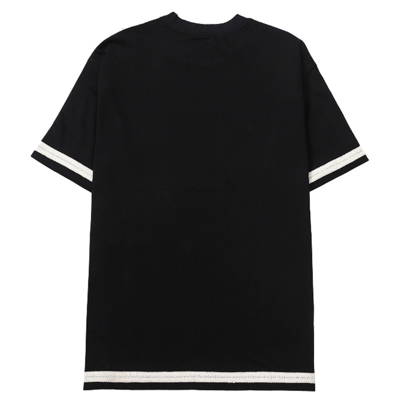 Áo Thun Cotton Tay Ngắn Thêu Họa Tiết LOE-WE-WE Thời Trang Dành Cho Cặp Đôi