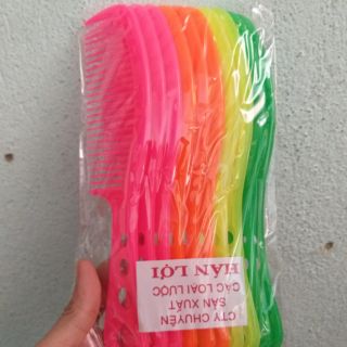 Combo 10 lược chải tóc Hán lợi có cán cầm (19cm)