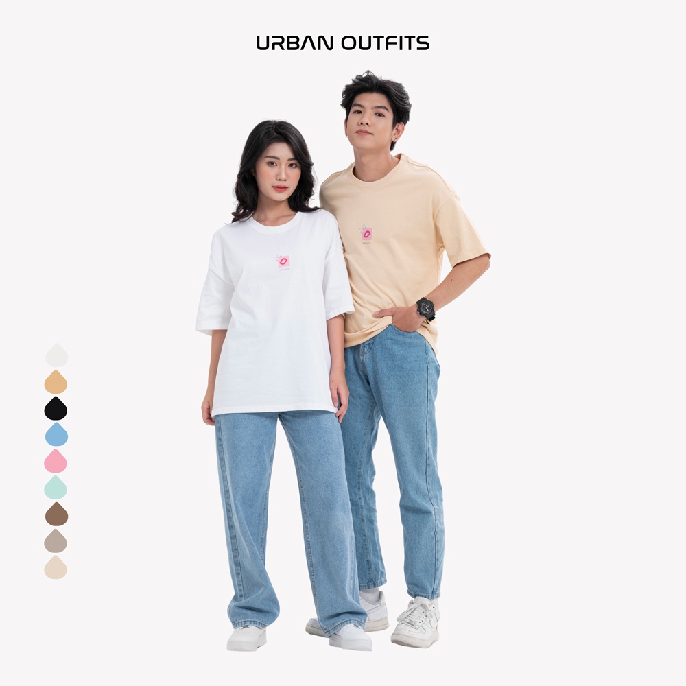 Áo Thun Tay Lỡ Form Rộng URBAN OUTFITS  ATO117 Local Brand In HOA URBAN ver 2.0 Chất Vải 100% Compact Cotton 250GSM Dầy