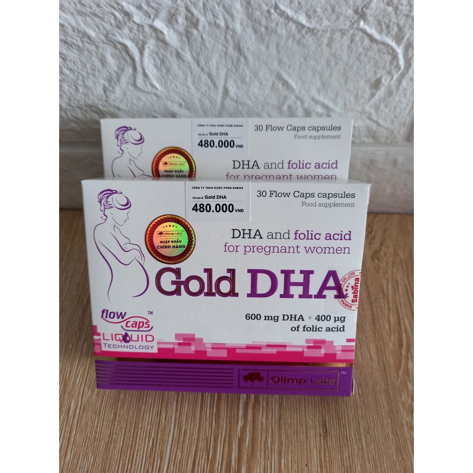 Gold DHA Chela. Bổ sung dha, acid folic cho phụ nữ mang thai, cho con bú (Hàng chính hãng)