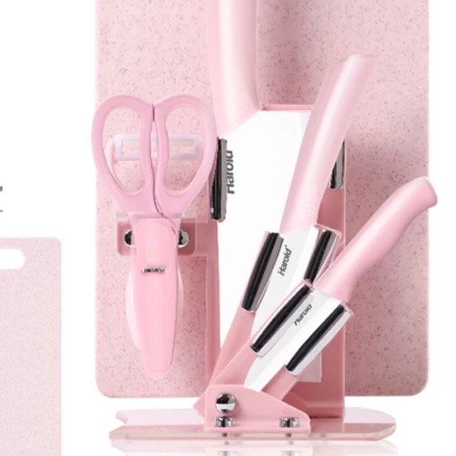 Dụng cụ chế biến ăn dặm cho bé Harold ( dao, kéo, thớt, nạo)