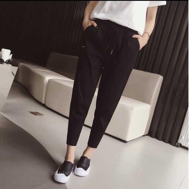 Quần jogger trơn 1 màu hàng Quảng Châu đủ size