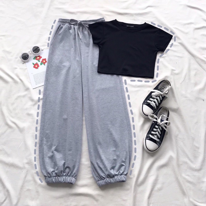 Set Thể Thao Jogger LongPant Basic_CropTop Body Basic