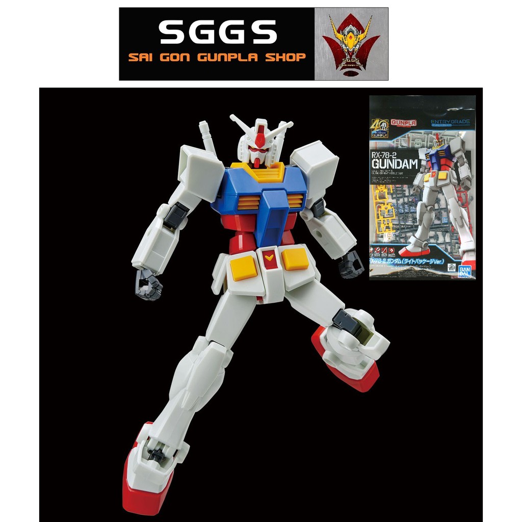 Mô Hình Lắp Ráp Entry Grade RX-78-2 LITE PACKAGE EG Gundam Bandai 1/144 Đồ Chơi Anime Nhật