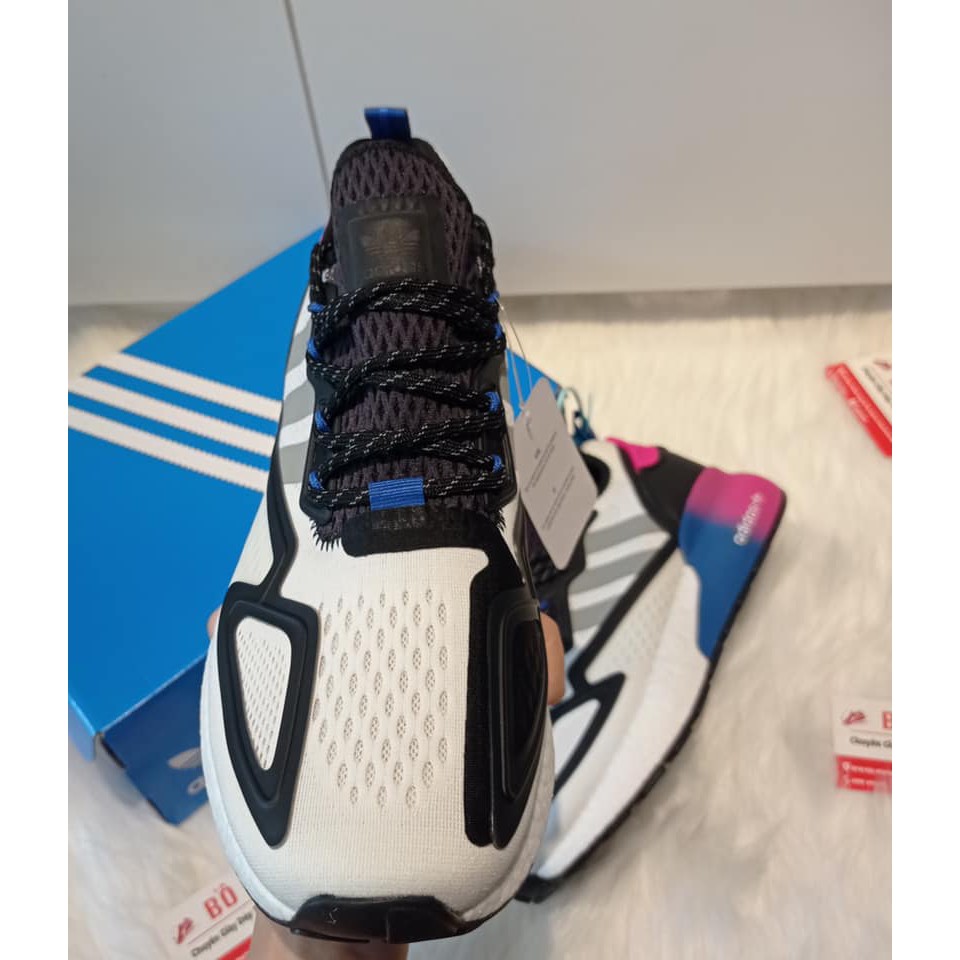 GIÀY THỂ THAO NAM NỮ ADIDAS ZX 2K BOOST CORE BLACK BLUE PINK