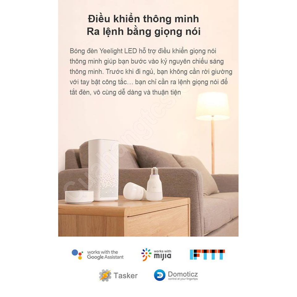 ⭐ ️🎯️ Bóng đèn LED thông minh Xiaomi Yeelight 2 2019 | BH 7 ngày 💛 💛 💛 [ 💯 HÀNG CHÍNH HÃNG]