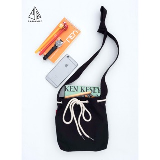 TÚI VẢI ĐEO CHÉO / đen (MINI BUCKET / black)