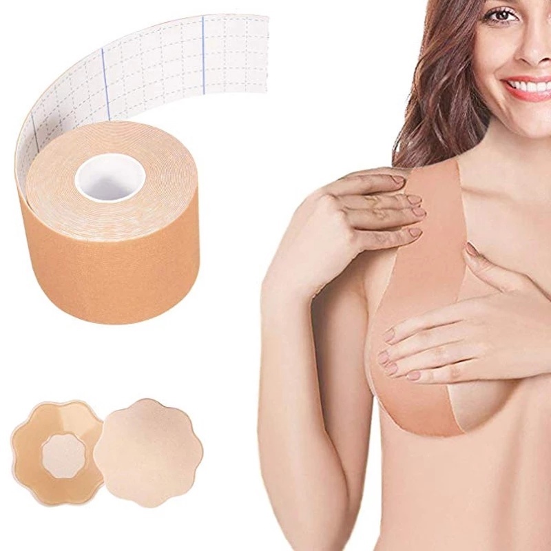 Áo Ngực Dán Nâng Ngực Vô Hình Bằng Silicone Chống Nước Tự Dính Cho Nữ