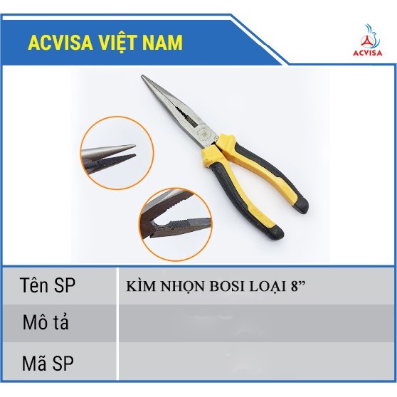 Kìm Nhọn BOSI (Hàng chất lượng tốt - Giá rẻ)