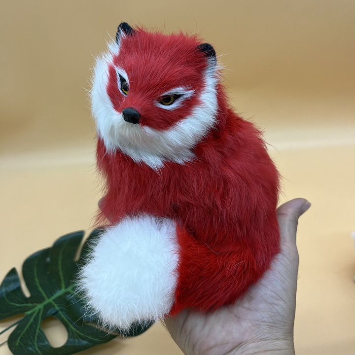 Gấu bông hồ ly cửu vỹ hồ dùng trang trí xe hơi bàn làm việc - T0307