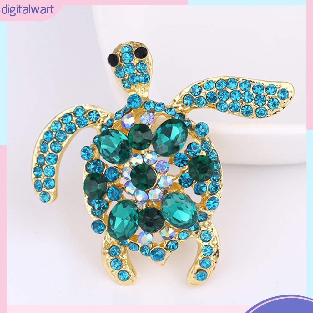 Ghim Cài Thiết Kế Rùa Biển Đính Đá Dễ Thương Sang Trọng Cho Nữ