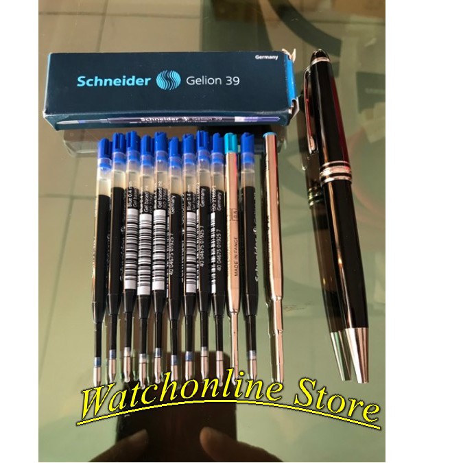 Hộp 10 ruột bút Schneider thay thế Xiaomi Mipen 2 (bản kim loại) , Paker