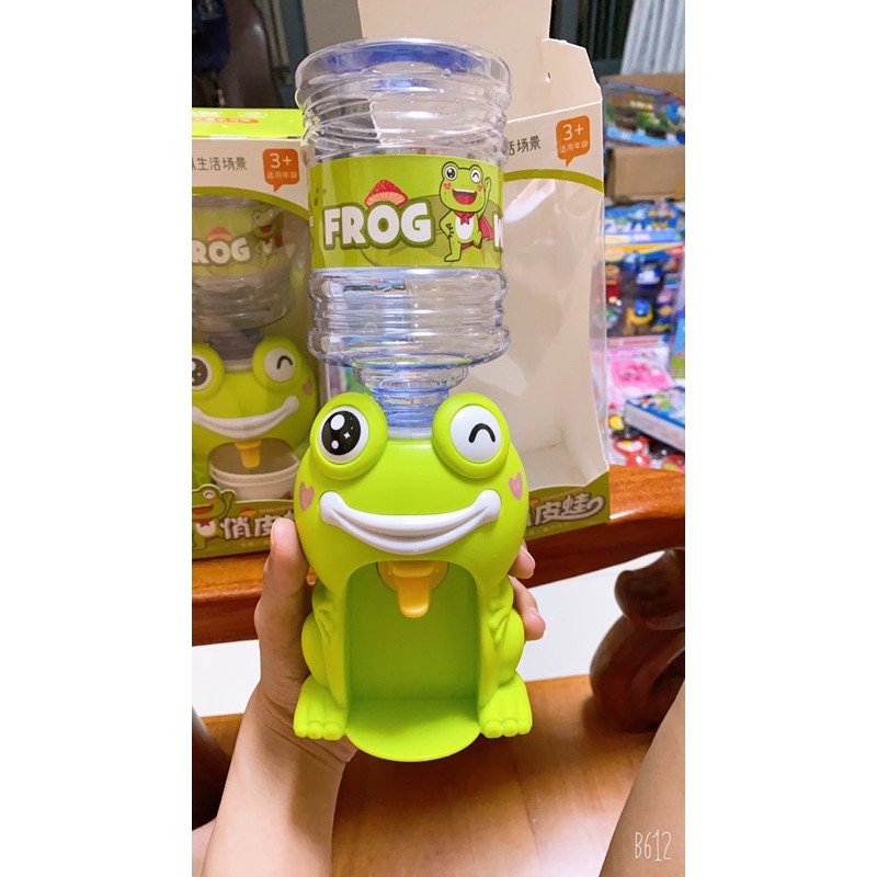 Đồ chơi bình nước cho bé, bình đựng nước hình ếch cho bé, máy rót nước siêu dễ thương cho bé (sử dụng pin)