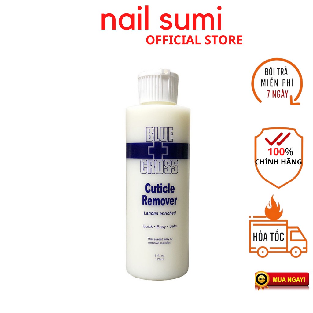 Nước làm mềm da nail Blue Cross chính hãng nhập khẩu từ Mỹ - không cần ngâm nước