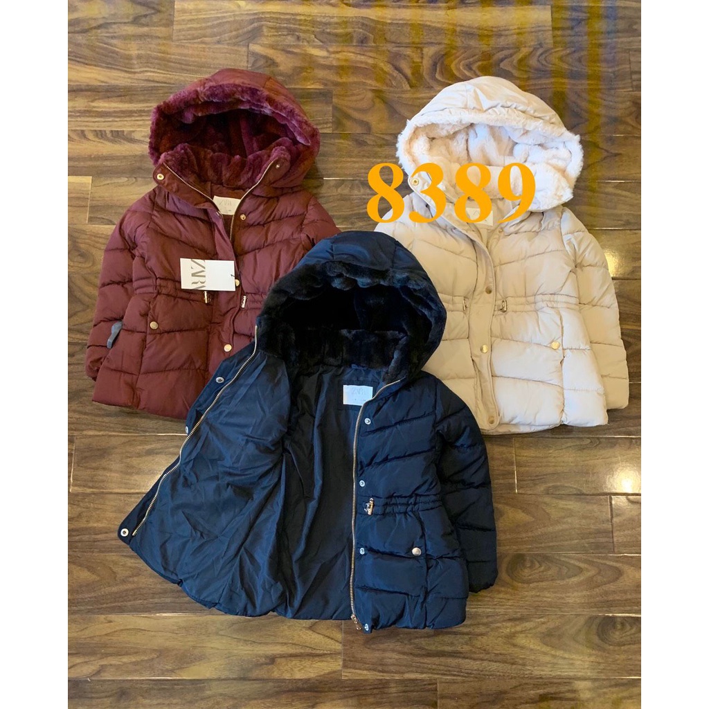 * Mã 8389: Áo phao béái, mũ lót lông mềm mịn, chít eo quá xinh. Hàng VNXK