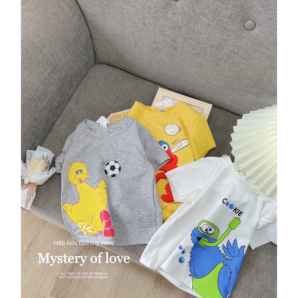 Áo cotton bé trai/bé gái❤️ Hàng Quảng Châu Cao Cấp ❤️ Cộc Tay Cho Bé