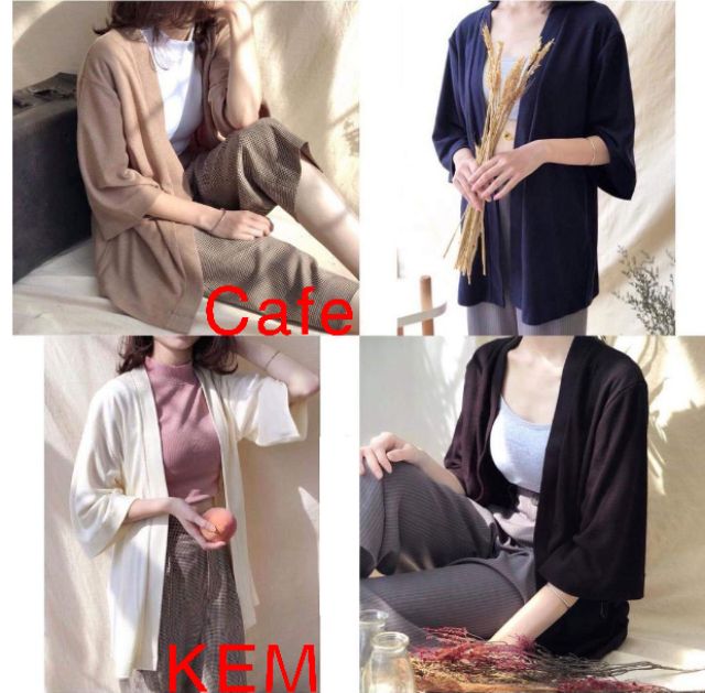 ÁO KHOÁC KIMONO LEN TĂM SIÊU TRẺ TRUNG