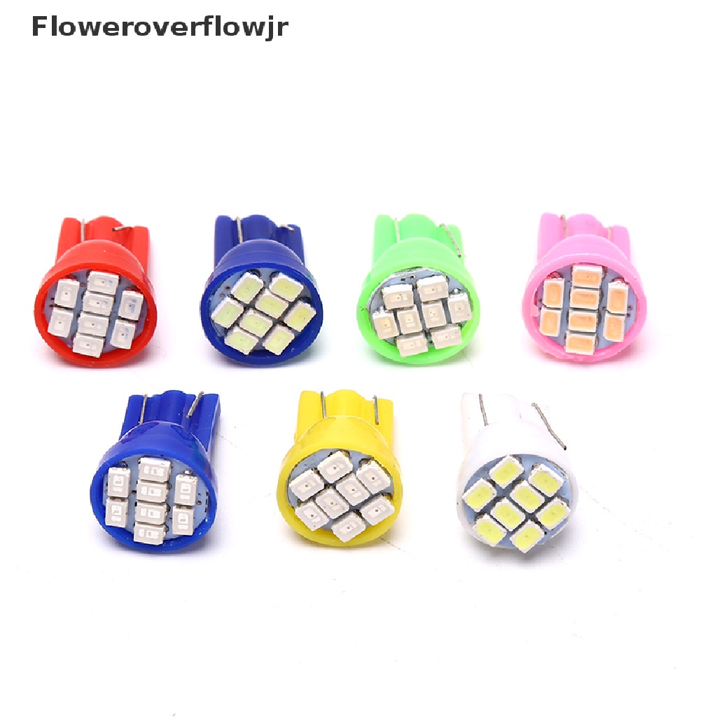 FOJR 10pcs T10 LED W5W car parking light Wedge Bulb auto Dashboard Indicator Lamps DC .