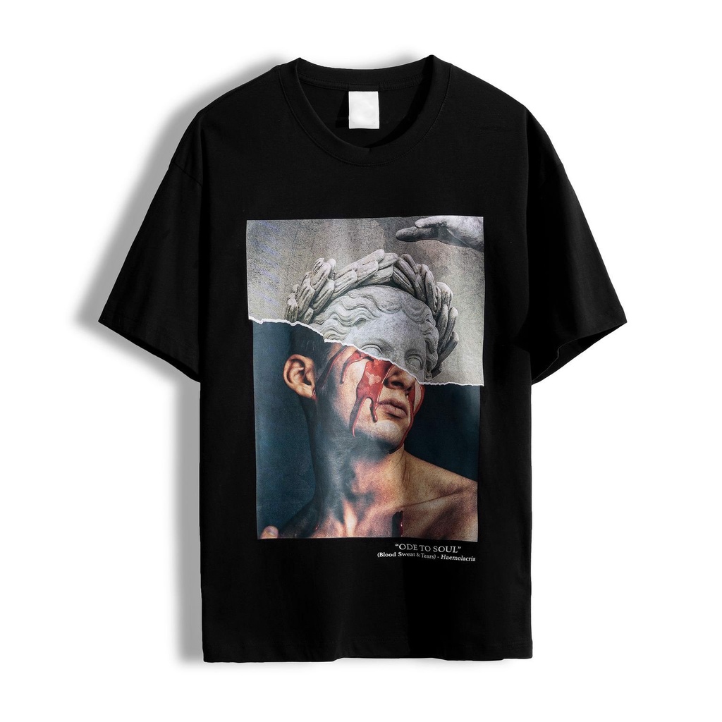 Áo thun tay lỡ nam nữ in hình Oder to soul , Vải Cotton Form Oversize - SELECTED.STORE