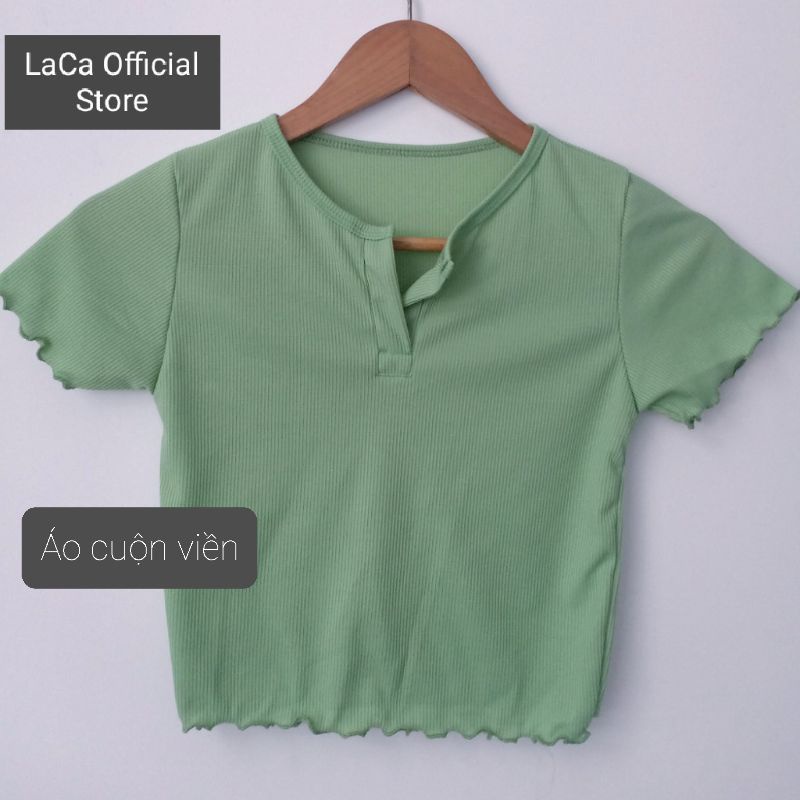 Áo Thun Croptop Ulzzang Ngắn Tay, Áo Croptop Cổ Kiểu Chữ V Chất Gân Đũa Xịn C5-1