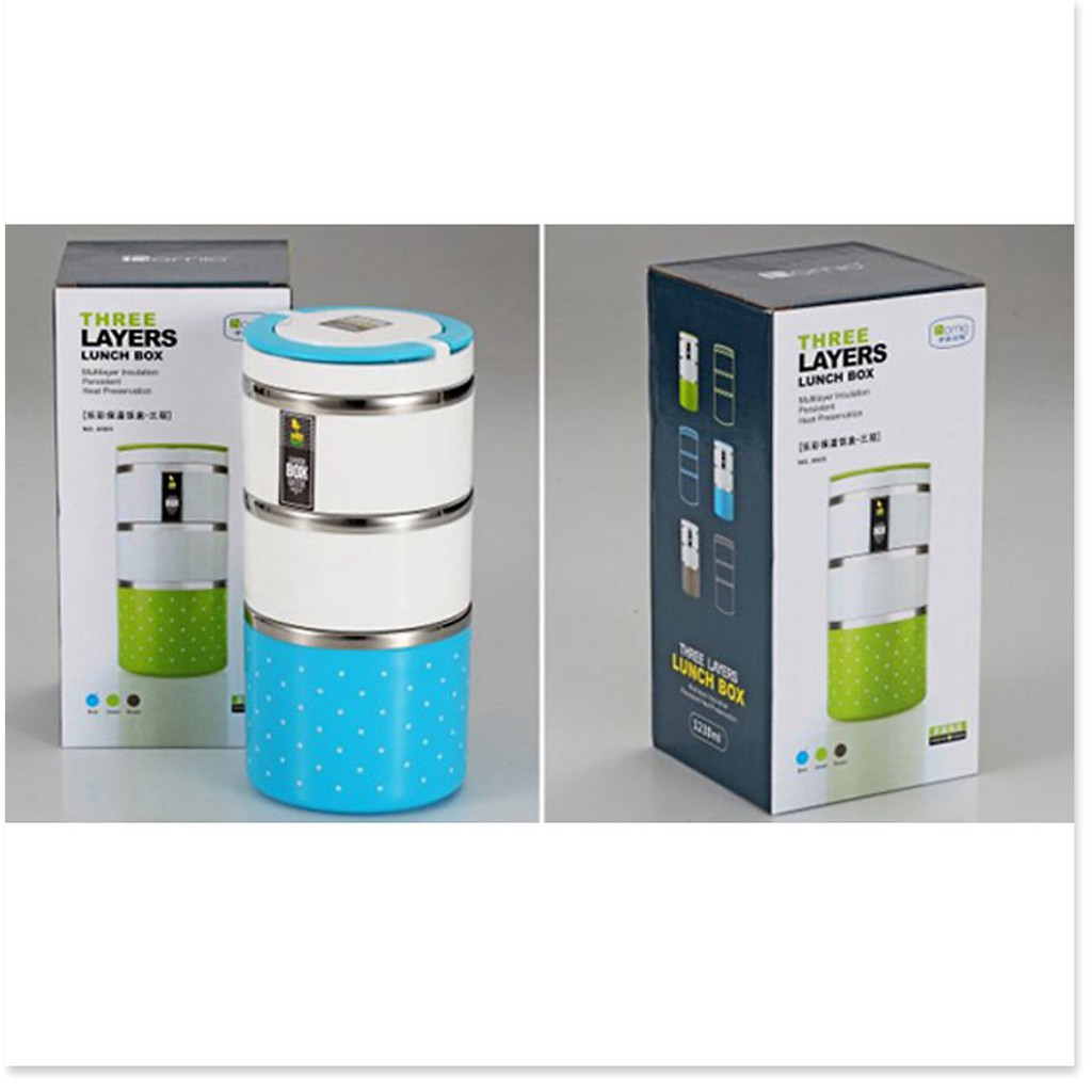 Hộp Cơm Giữ Nhiệt 3 Tâng Cao Cấp