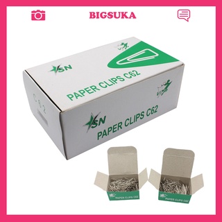 Kẹp ghim giấy sắt tam giác C62 [10 hộp] ghim tài liệu BIGSUKA