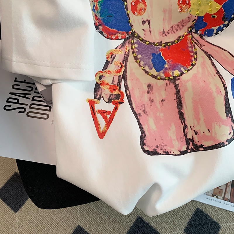 NRVP Áo Thun Nữ Tay Ngắn In Hình Phong Cách Hàn Quốc Thời Trang Mùa Hè 2022