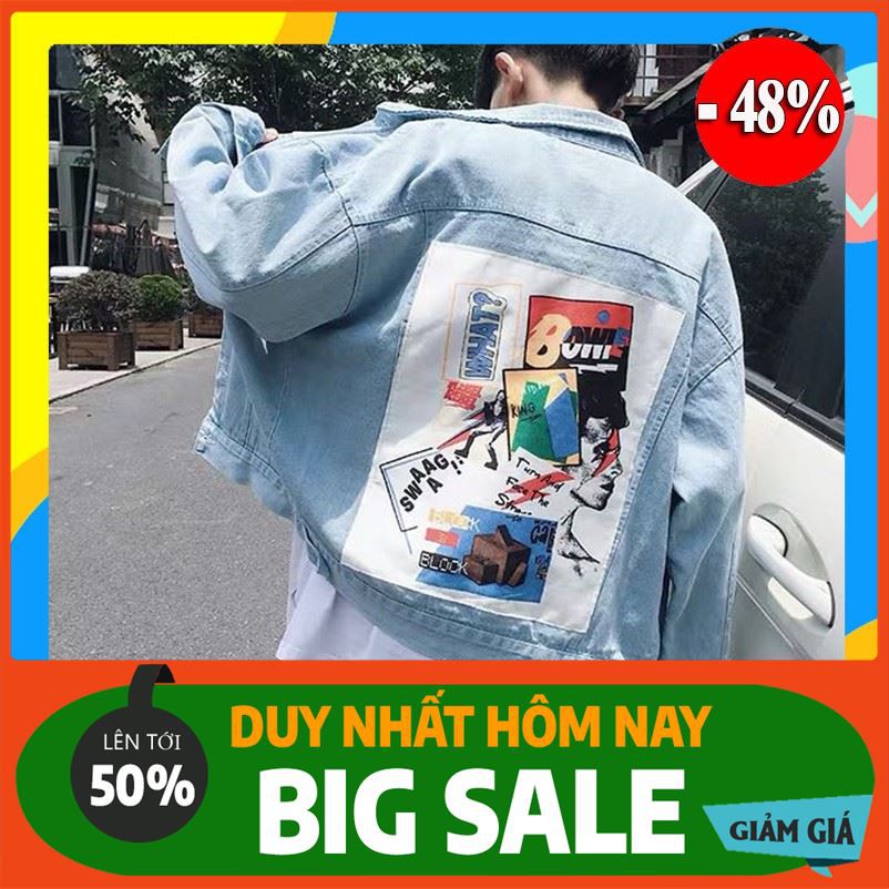 [ Rẻ Vô Địch ] áo khoác jean nam,khoác jean Unisex cao cấp KJC34 thời trang trẻ em