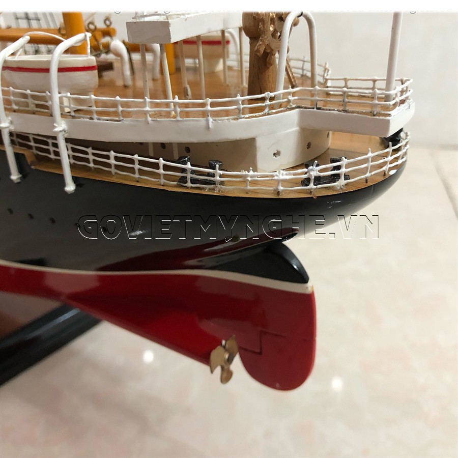 Mô Hình Du Thuyền Gỗ RMS Empress of Ireland - Gỗ Sơn - Thân 80cm