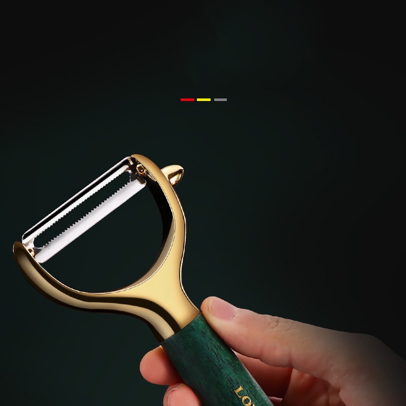 Nạo Củ Quả, Bạo Hoa Quả Inox 304 Cán Gỗ Đa Năng Xuất Đức