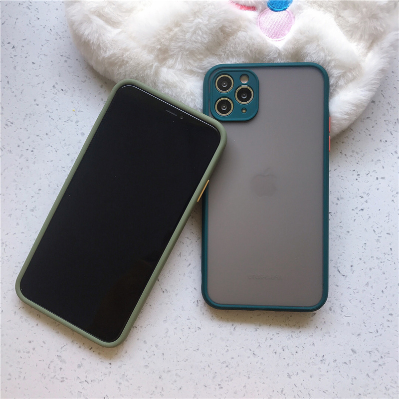 Ốp điện thoại nhám chống sốc cho iPhone 11 Pro 7 8 6 6s Plus X Xs Max Xr SE 2020 SE2 | BigBuy360 - bigbuy360.vn