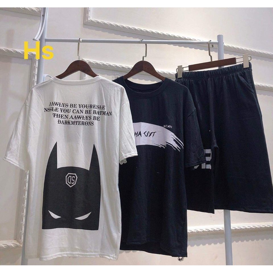 XẢ HÀNG Bộ Quần Áo Thun Nam Tay Ngắn In Cánh ở vai chất liệu thun lạnh mềm mịn - BN22 | BigBuy360 - bigbuy360.vn