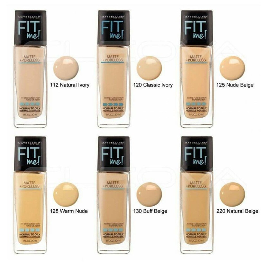 Maybelline Kem Nền Fit Me Matte Poreless Foundation SPF 22