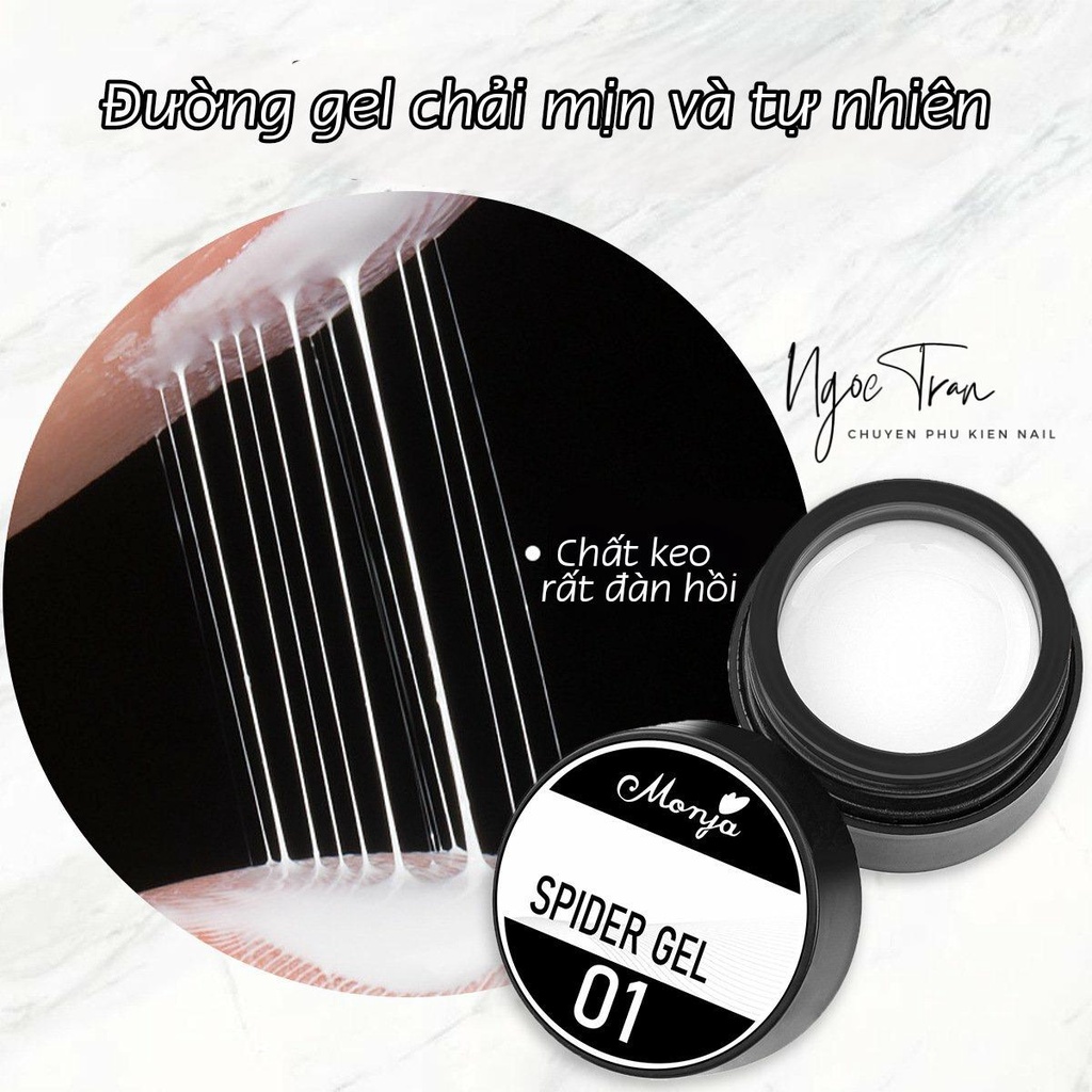 Hủ Gel Nhện Kéo Sợi | Sợi Siêu Mượt Mịn, Chất Đậm Và Đàn Hồi Cao Trang Trí Móng