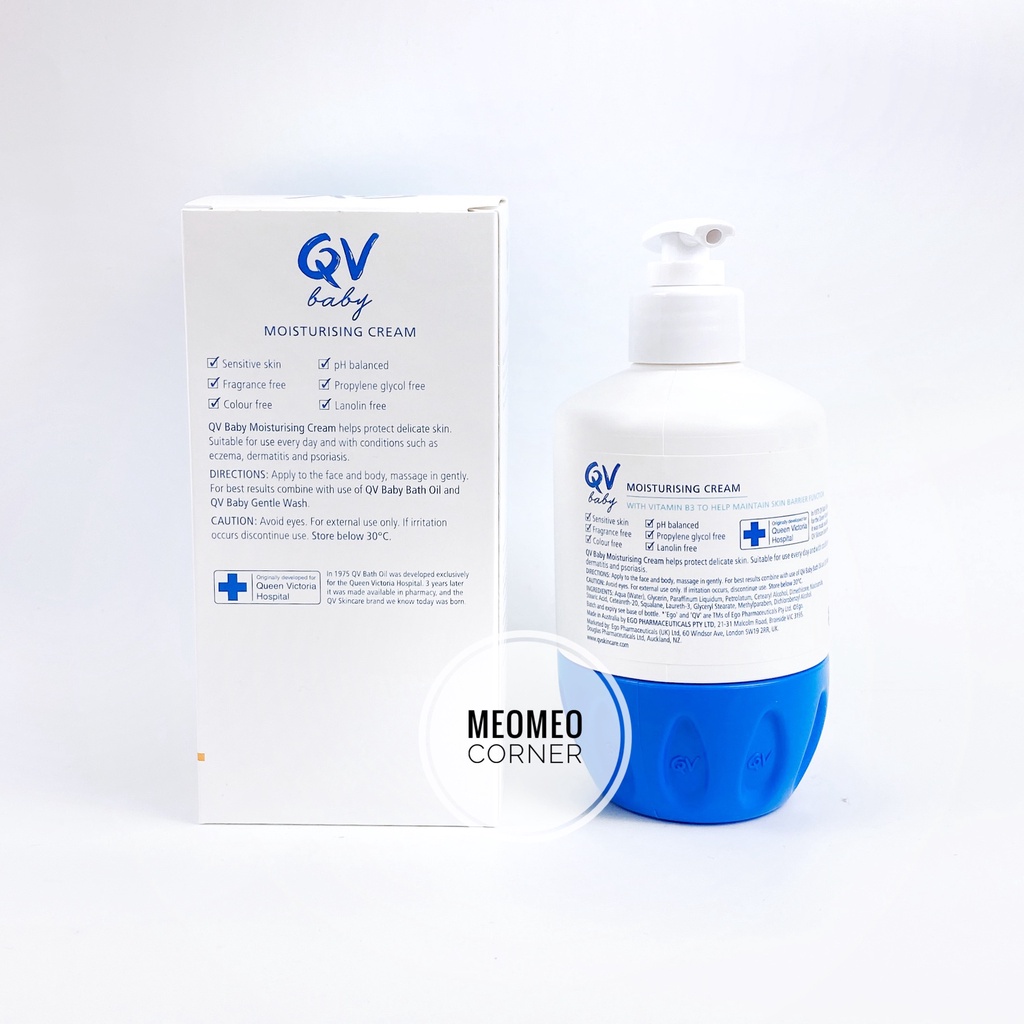 Kem Dưỡng Ẩm Da Úc Cho Bé Ego QV Baby Moisturising Cream 250g 500g