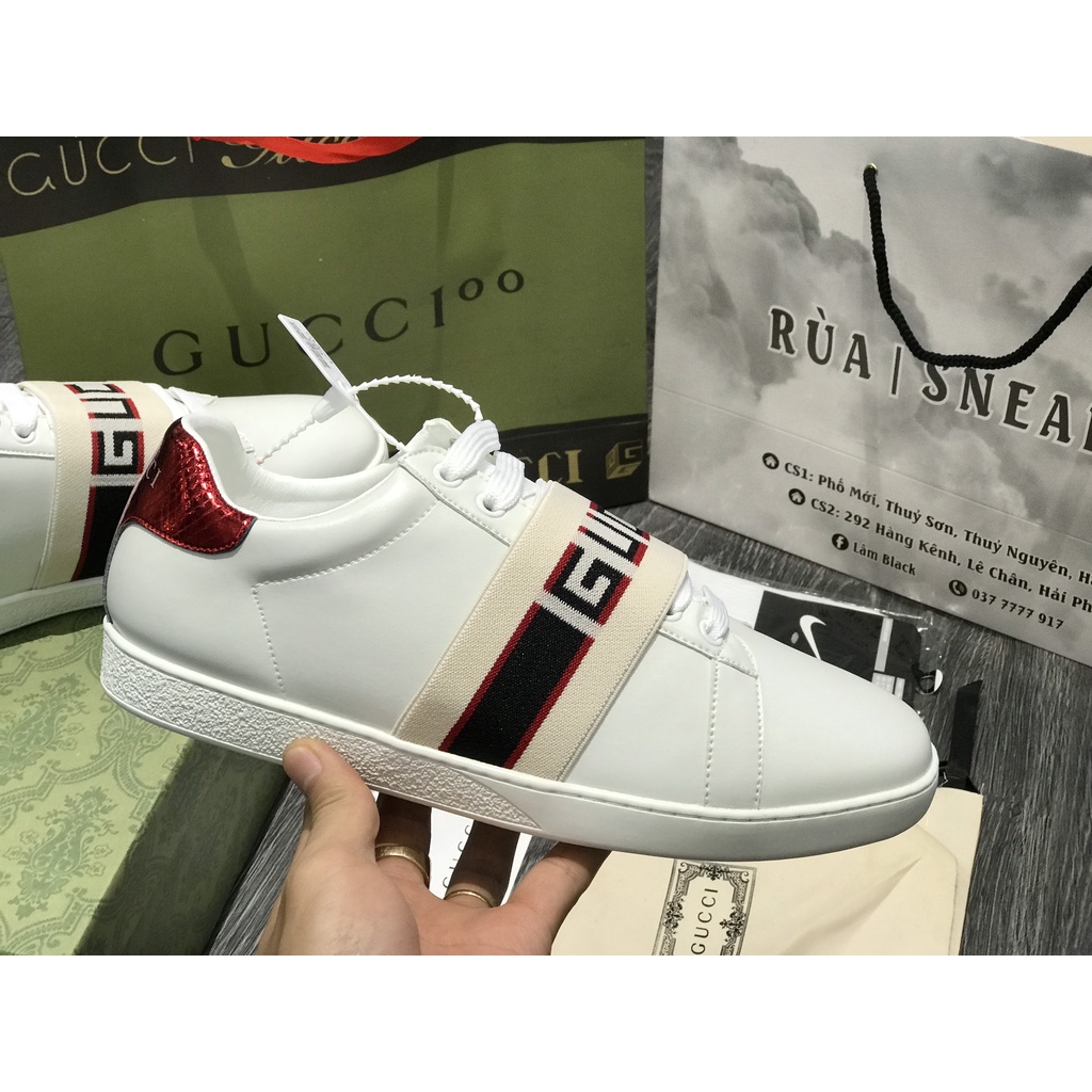 Siêu Phẩm Giày Thể Thao Sneaker Gu..CCi Quai Chun Đoàn Văn Hậu Cao Cấp Ảnh Thật + freeship + Tặng Tất