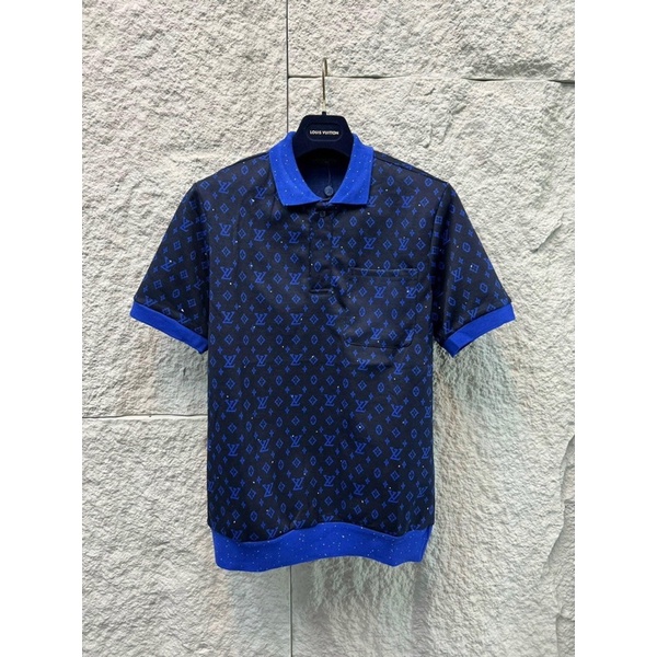 Áo polo lệ vi cổ xanh pha siêu đỉnh