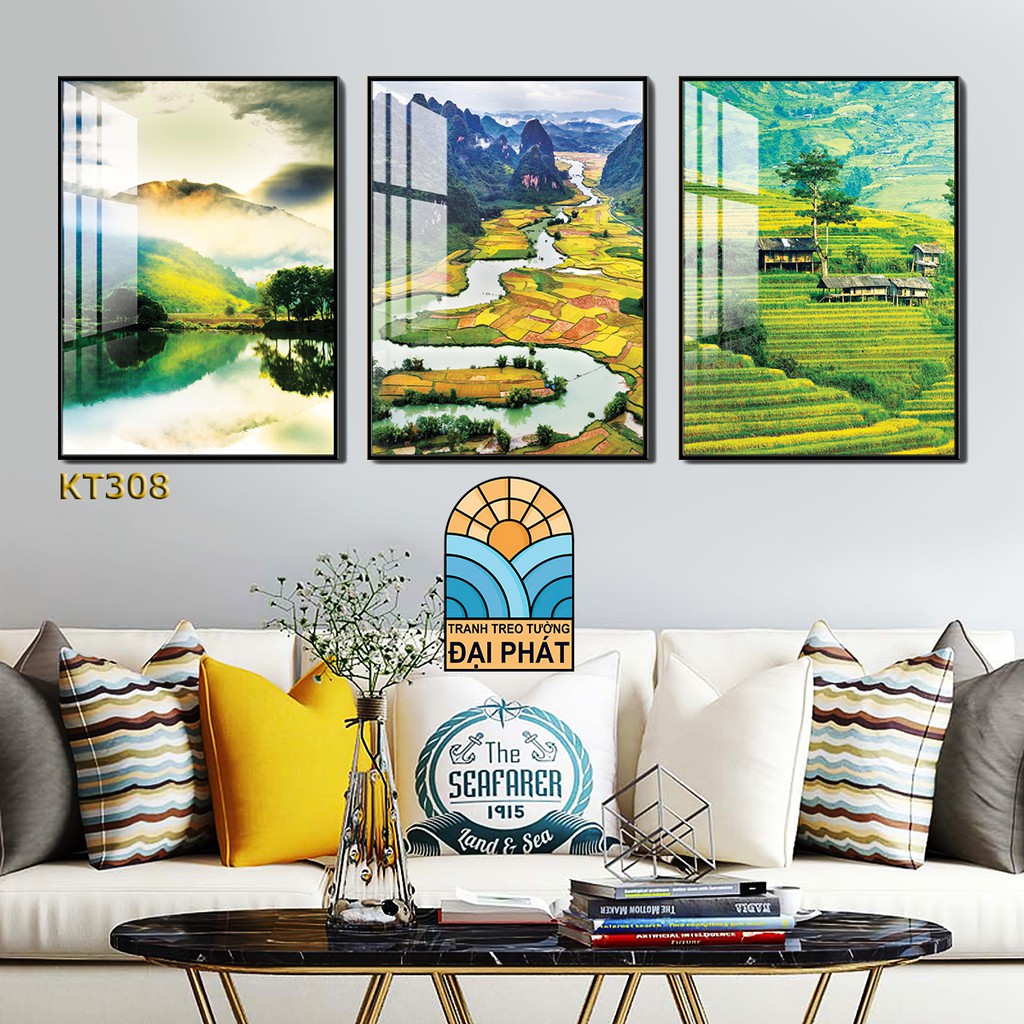 Tranh phòng ngủ phong cảnh xả kho giá rẻ đã có khung