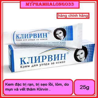 Kem đặc trị rạn, trị sẹo lồi, lõm, do mụn và vết thâm Klirvin-Nga