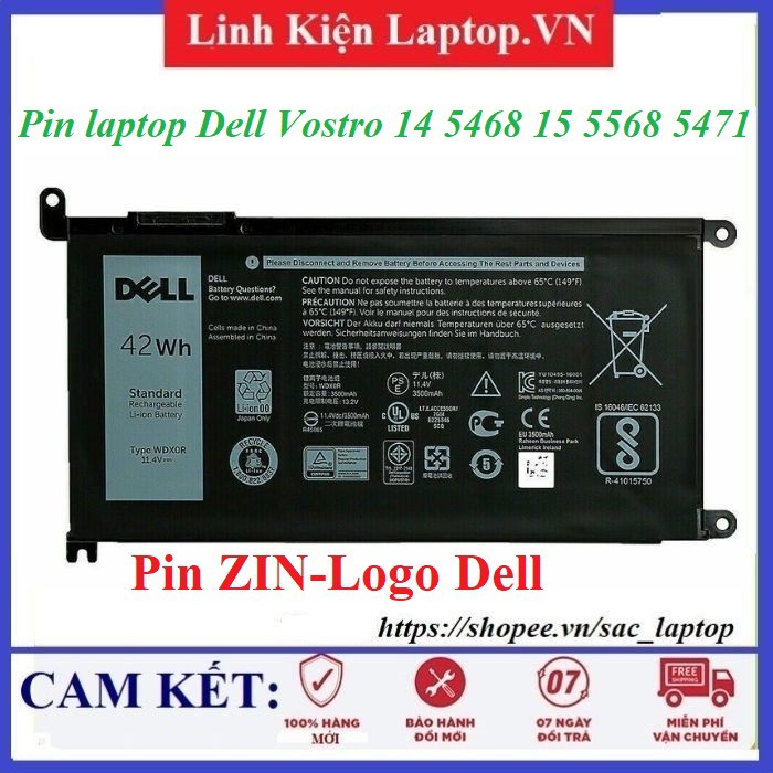 ⚡️Pin laptop Dell Vostro 14 5468 15 5568 5471