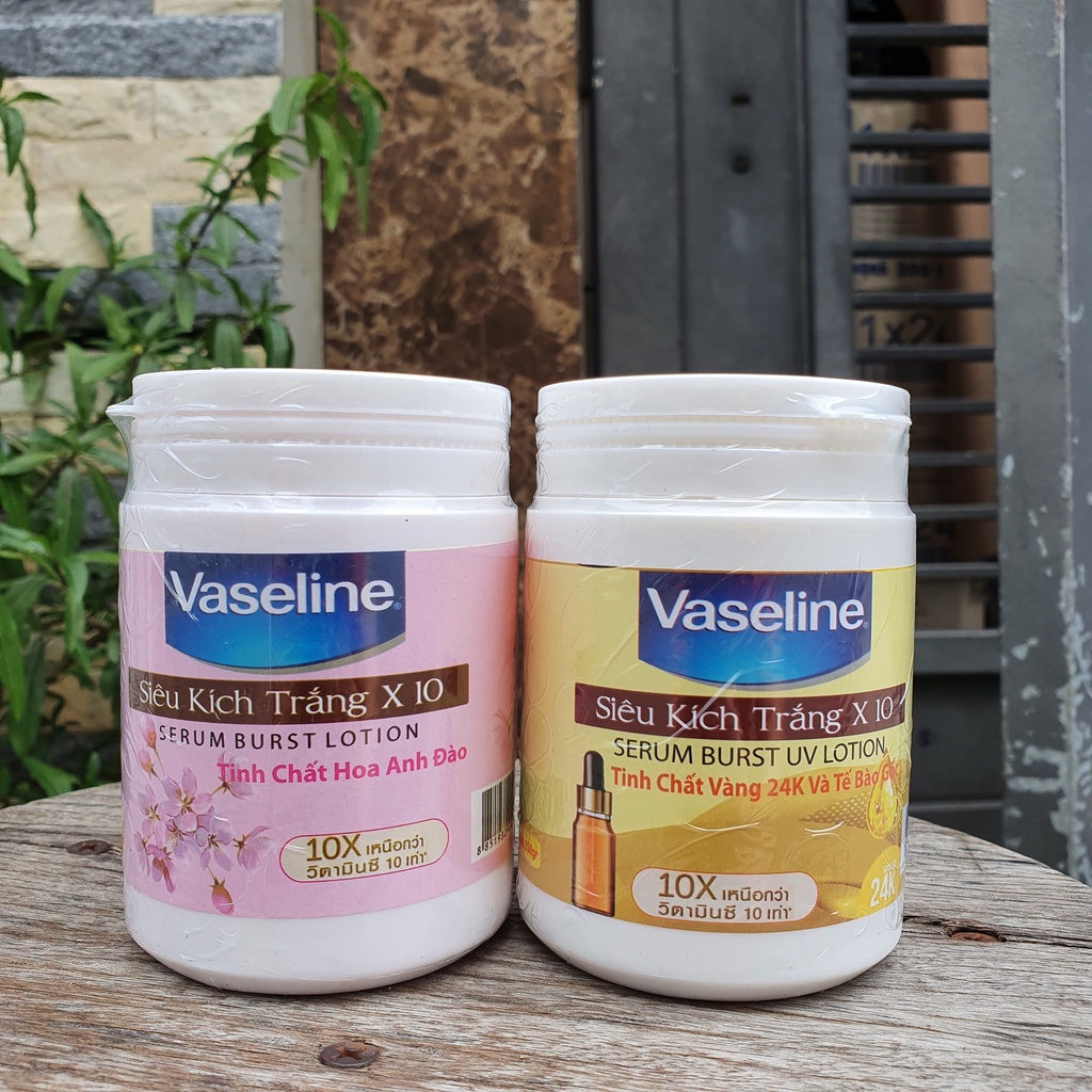 Kem kích trắng Vaseline ngày và đêm Thái Lan hộp 200gram