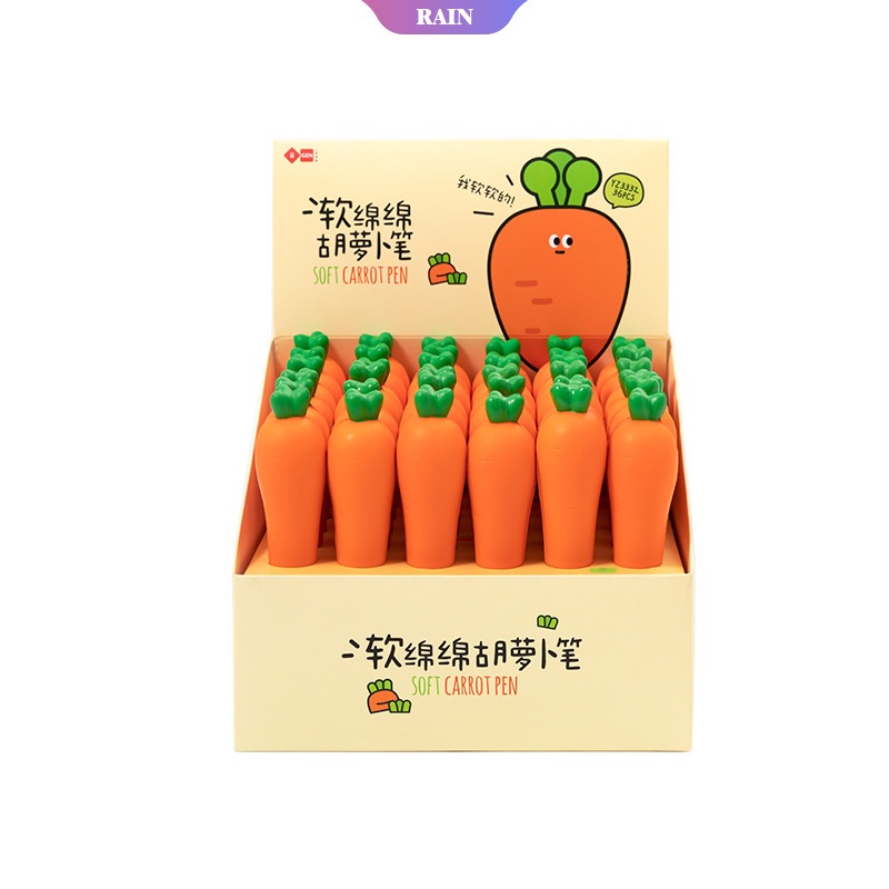 Bút Mực Gel Xốp Squishy Giảm Stress Hình Trái Cây Dễ Thương 0.5mm